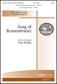 Song of Remembrance SATB choral sheet music cover